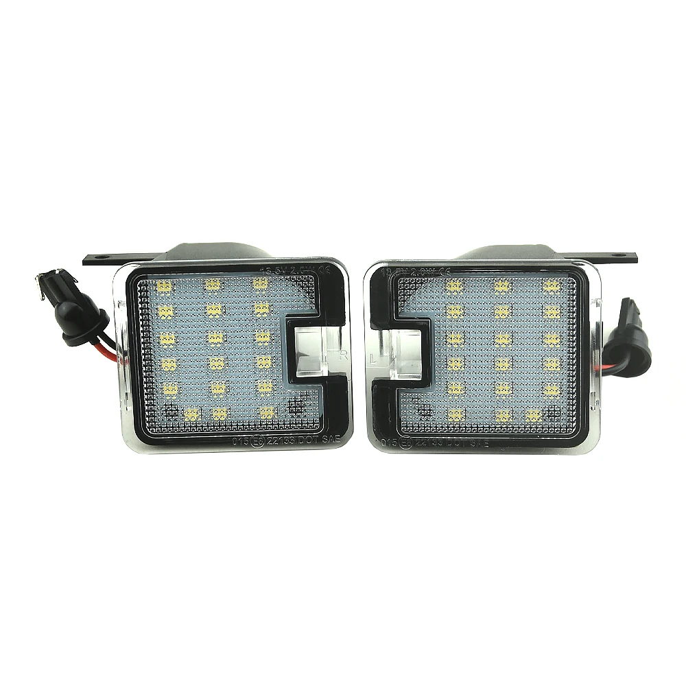 2Pcs Canbus LED Puddle Lamps For Ford Grand C-Max 2010 2011 2012 2013 2014 2015 2016 2017 2018 2019 2020 Side Mirror Light
