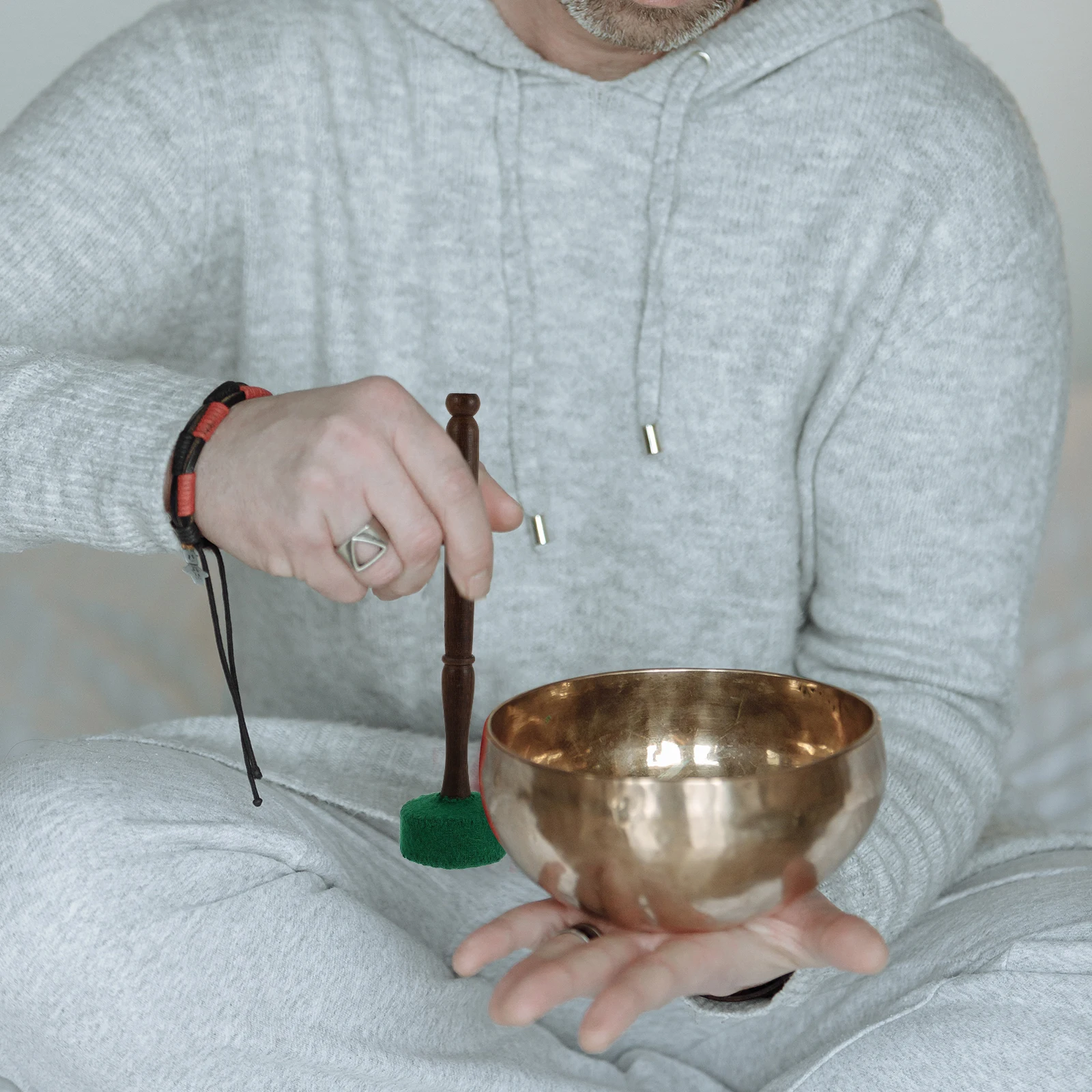 

Wooden Mallet For Singing Bowl Accessory Sound Bowl Stick Durable Meditation Yoga Percussion Instrument Tool