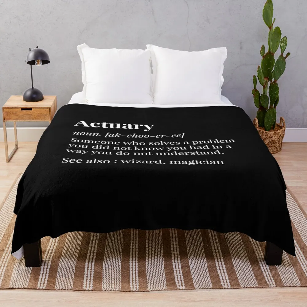 Actuary Definition Throw Blanket Vintage Winter beds for sofa Thins Blankets