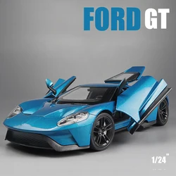 WELLY 1:24 Ford GT 2017 Supercar Alloy Car Diecasts & Toy Vehicles Car Model Miniature Scale Model Car Toys For Children