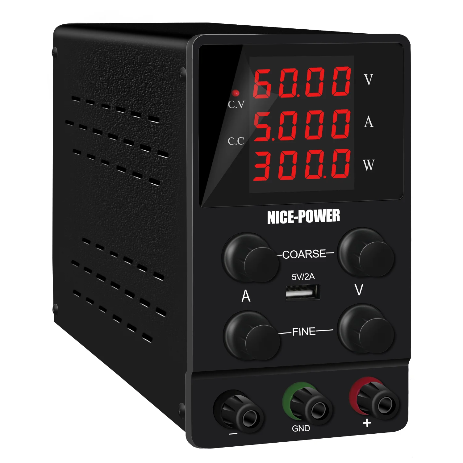 

NICE-POWER SPS605 60V 5A 300W Adjustable Lab Bench Power Supply Mobile Repair Digital Desktop DC Power Supply Voltage Regulator