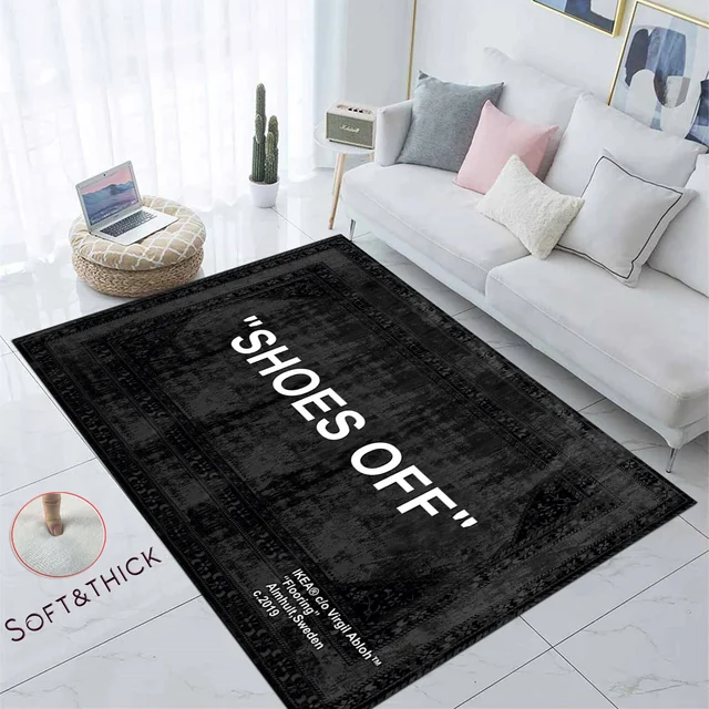 Living Room Rug With Shoes off Print 1