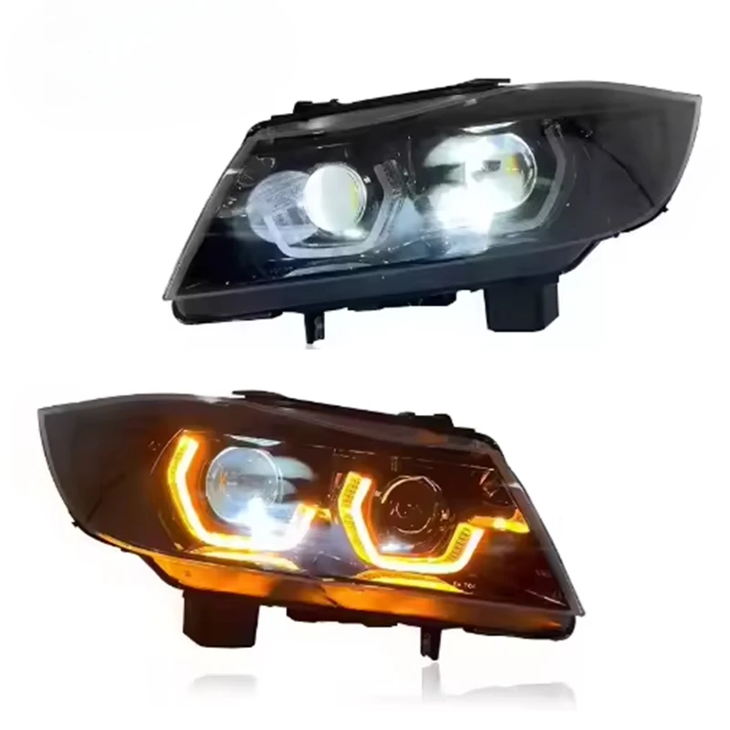 BMW 3 Series E90 Headlight 2005-2012 Headlamp Projector Lens 330i 320i LED Front Light Drl Automotive Accessories