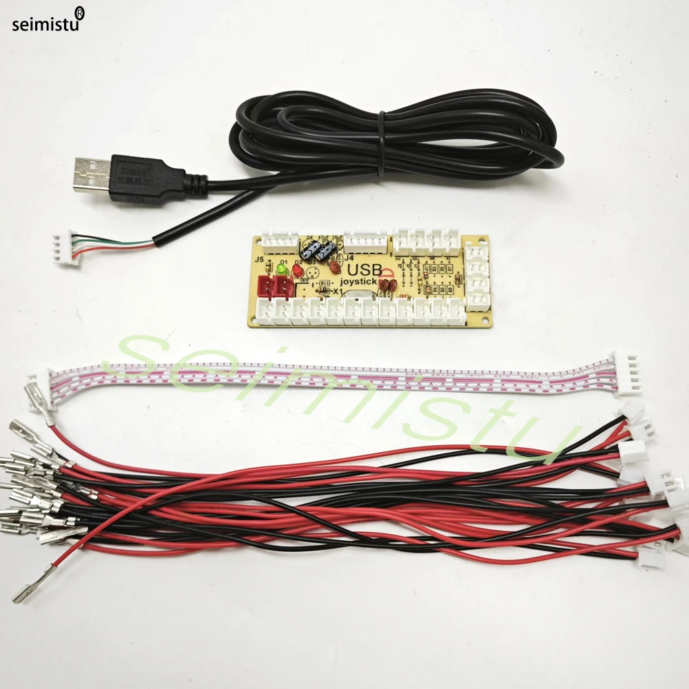 Joystick 4/8 Way Arcade Fight Kit DIY Arcade 13 Pièces - Boutons Noirs Joystick 4/8 Way Arcade Fight Kit DIY Arcade 13 Pièces - Boutons Noirs