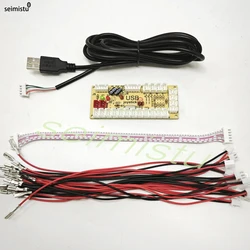 DIY Arcade usb zero delay Encoder PC to Joystick Arcade Rocker Circuit Board Control Module for PS2 PS3 with Cable Push Button