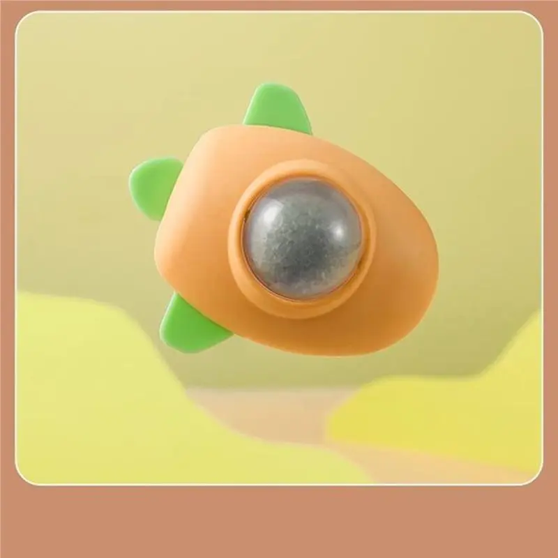 A88E-Flying Disc Style Rotating Cat Kitten Self-Play Fun Relaxation Teasing 2Pcs Mint Ball