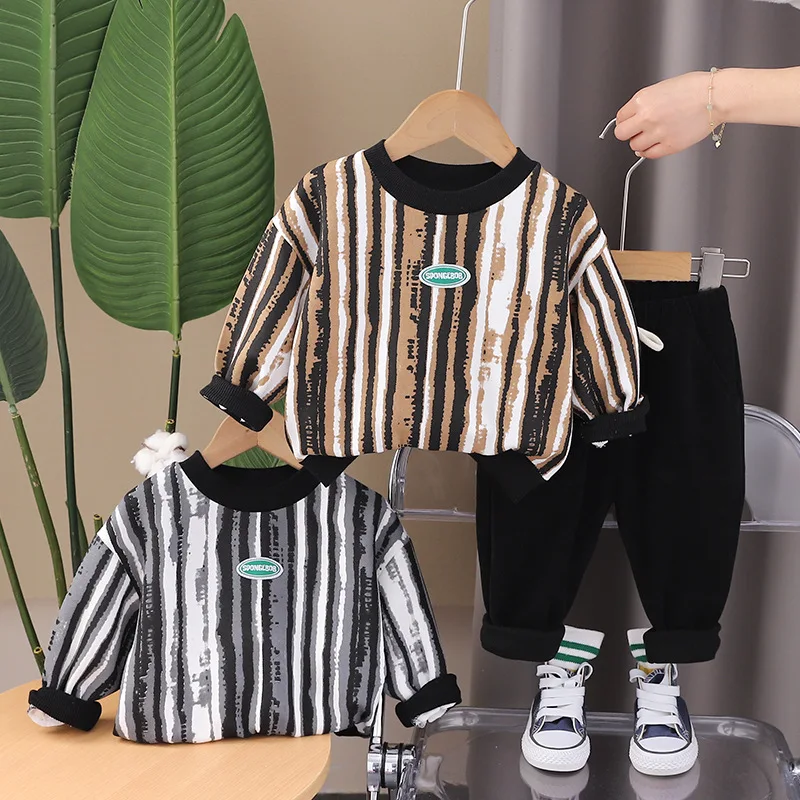 

Boys Clothing Sets 2024 Spring Autumn Children Cotton T-shirts Pants 2pcs Tracksuits For Baby Sweatshirts Suit Kids Outfits 5Y