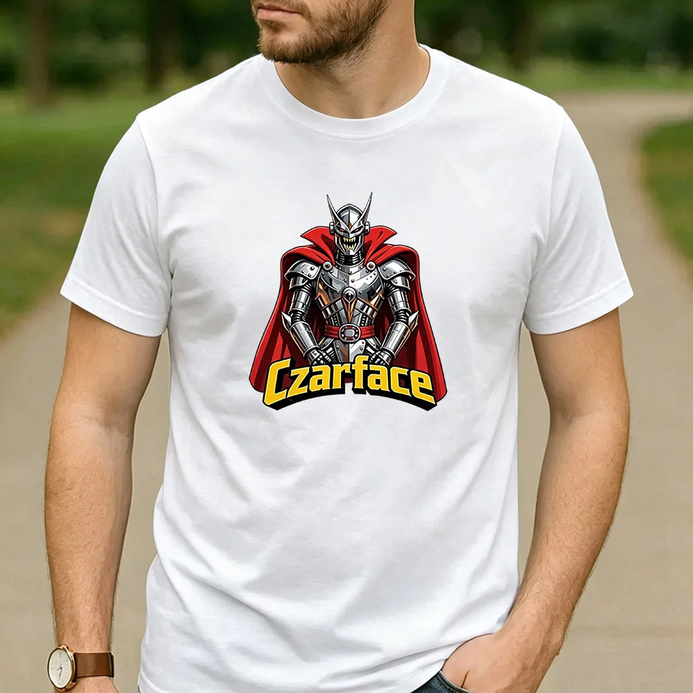 Czarface Armor Red Cape Cotton T Shirt Hip Hop Graphic Unisex Men Women Short Sleeve Casual Streetwear Fan Daily Tops