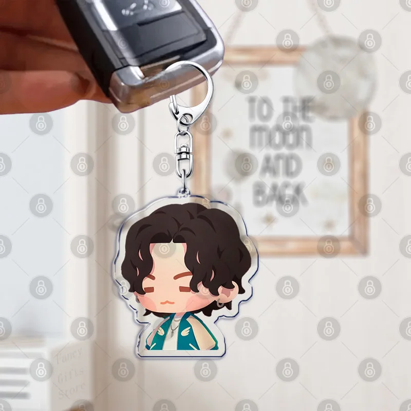 Kpop Cartoon Character Keychains Keyring for Accessories Bag Pendant Key Jewelry Fans Gifts