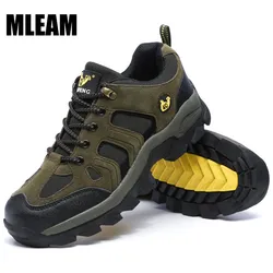 Men Outdoor Sports Shoes Non-slip Wear-resistant Shock Absorption Hiking Walking Sneakers Light Running Sneakers Casual Shoes 48