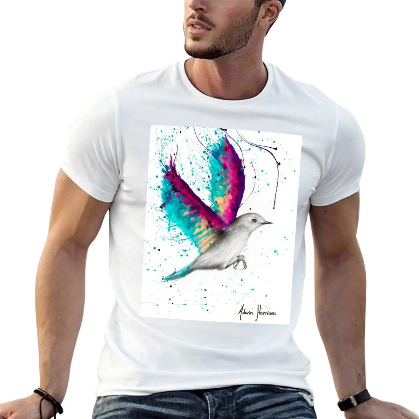 Sunset Sea Wings T-Shirt blacks fashion shirts mens shirts graphic tee