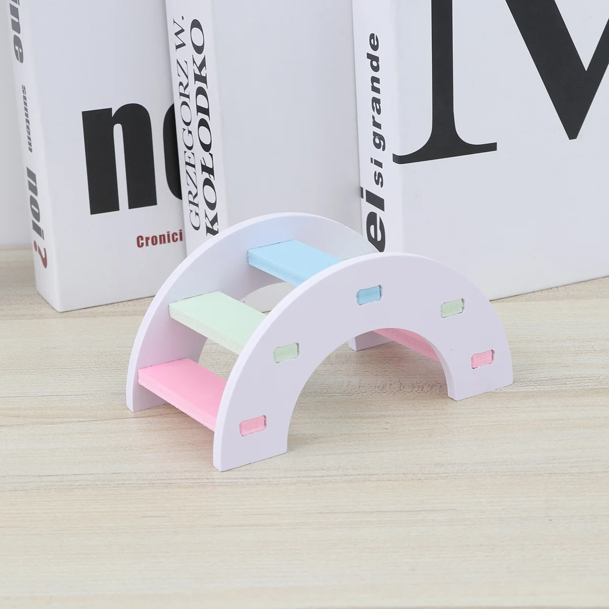 

Pet Toy Small Animals Funny Hamster Ladder Parrot Rainbow Bridge Supplies