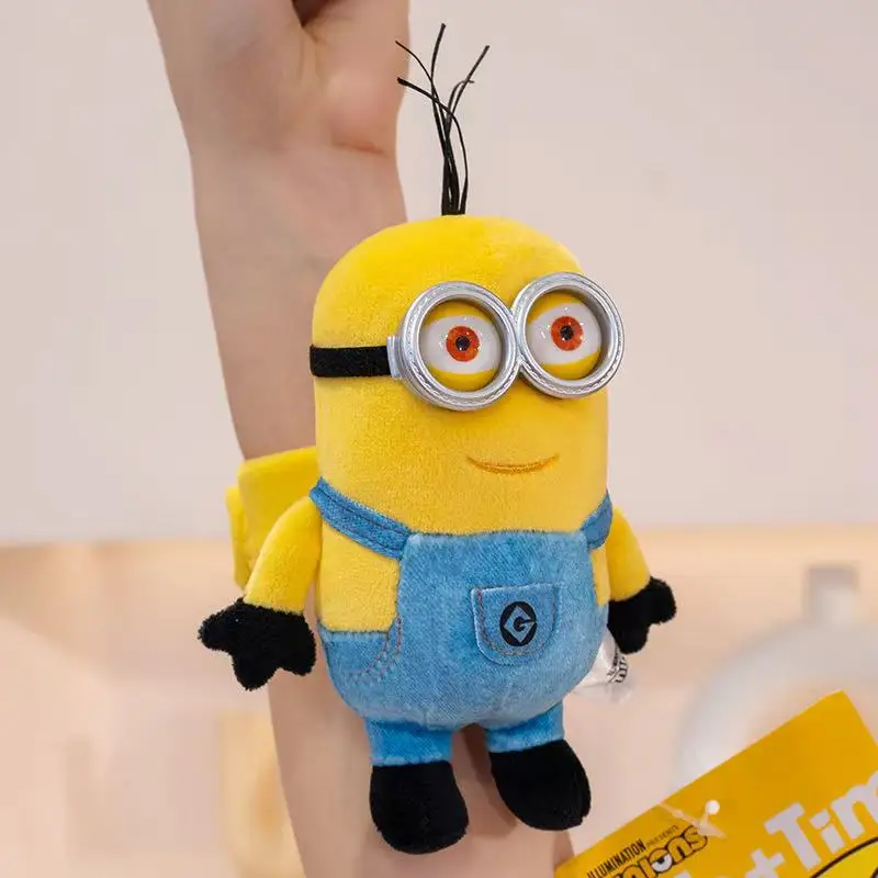

Latest Minion Papa Ring Wrist Bracelet Kawaii Plush Toy Doll Cartoon Anime Cute Pillow Children's Birthday Gift Fun Doll