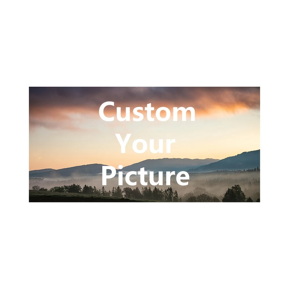 Large Horizontal Poster Custom Canvas Printing Personalized Photo for Family Life Pets Scenery Weddings Birthdays Home Decor