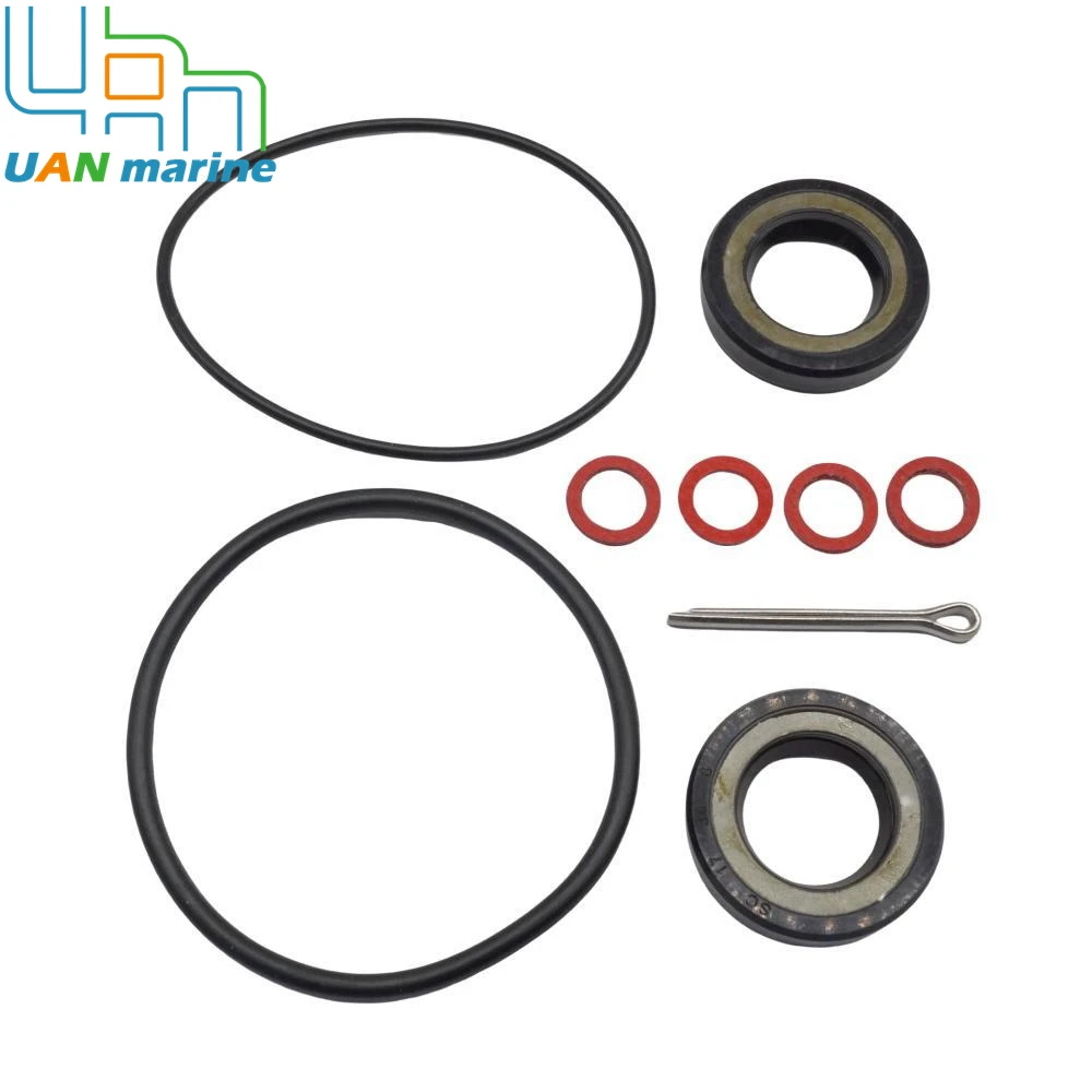 93101-17054 Outboard Lower Unit Prop Shaft Gearcase Oil Seal Kits for Yamaha 2/4 Str 9.9 13.5 15 20 HP  O-ring 93210-57M09 Pin image 3