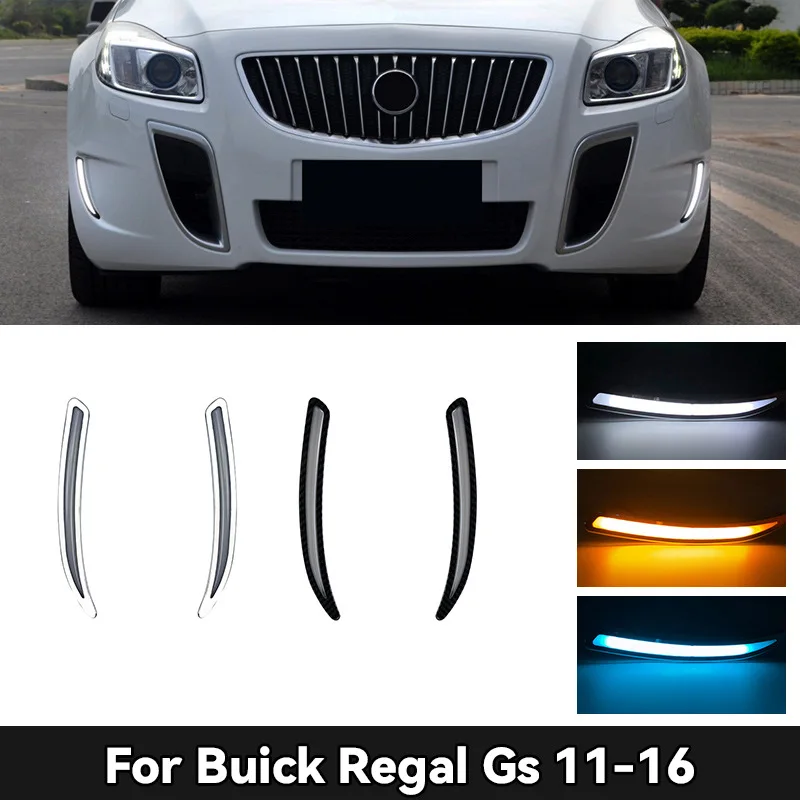 

LED Daytime Running Lights, Fog Lights & Fangs-Shaped Position Lights for 2011-2016 Buick Regal GS - Modified Upgrade