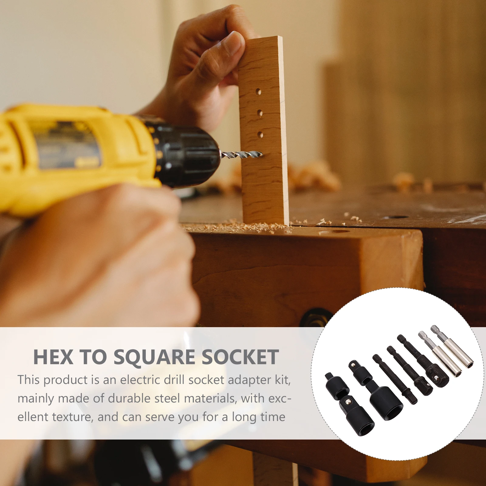 

1 комплект, 1 комплект адаптеров для квадратных отверток для сверл с шестигранной головкой и квадратной головкой, сверло, гаечный ключ, аксессуары для инструментов