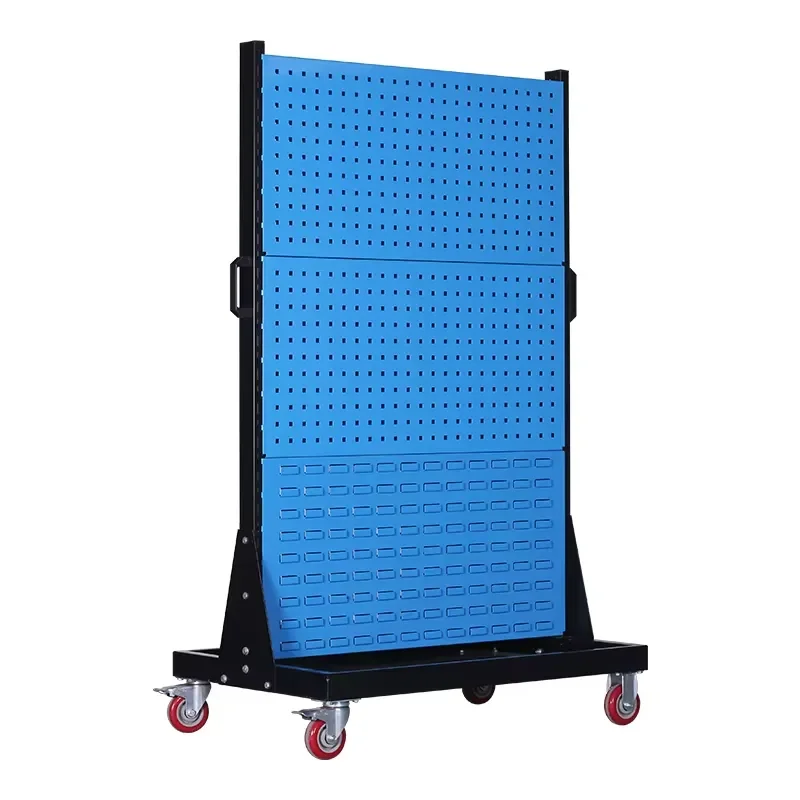 Hardware Tool Shelf Finishing Square Hole Hanging Board for Workshop Display Rack Hole Board Material Rack Mobile Rack