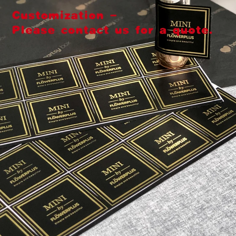 custom.Custom Sticker Metal Private Label Cosmetic Perfume Bottle Jar Packaging Labels