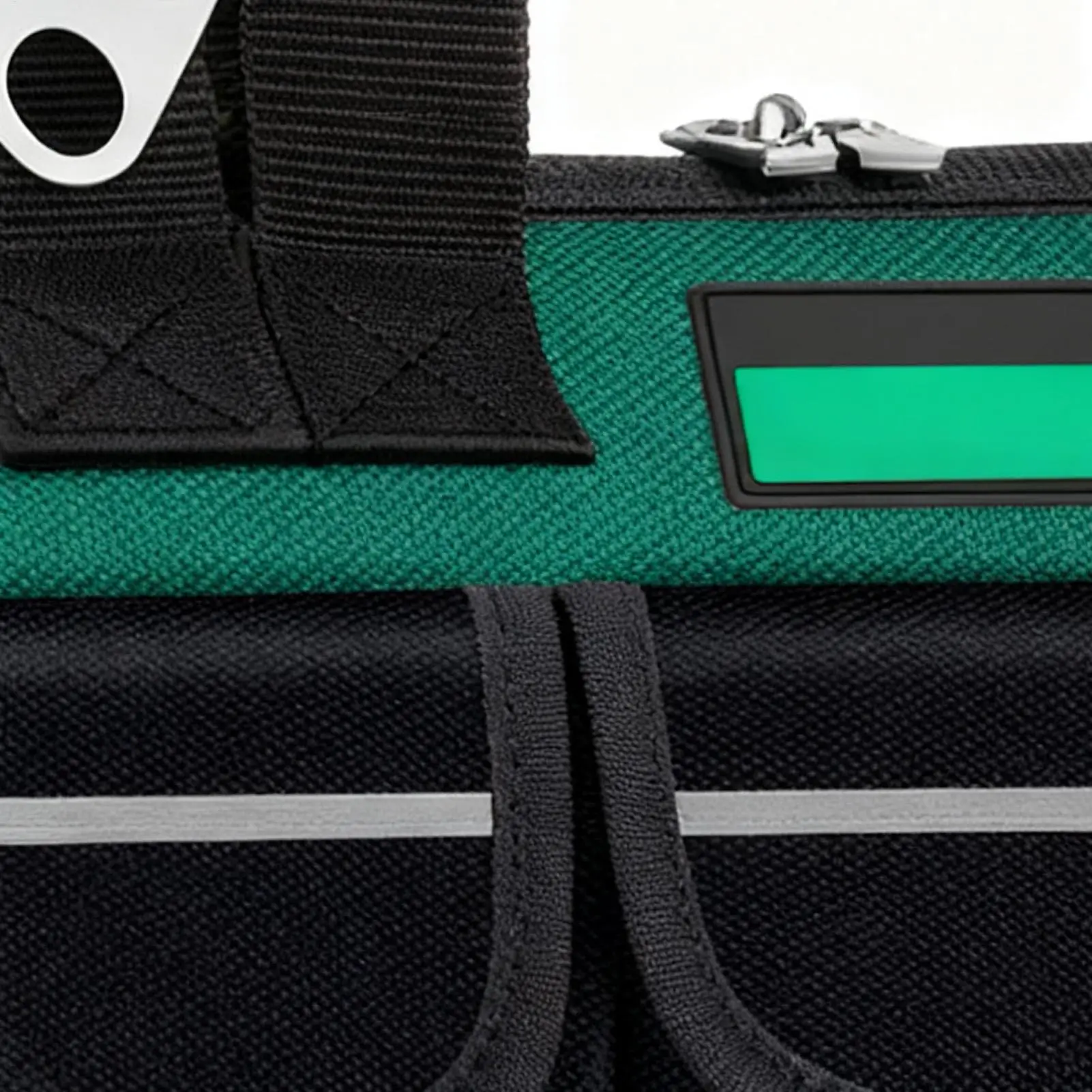 Bolsas de herramientas para hombre, organizador Oxford de boca ancha con correa para el hombro, bolsas de herramientas resistentes de gran capacidad para electricista