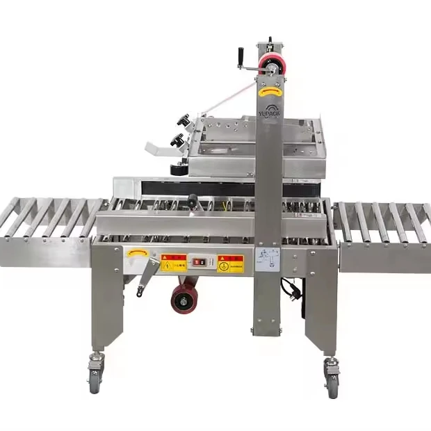 FXJ-5050 Stainless Steel 304 Left &Right Side Drive Carton Box Sealing Machine