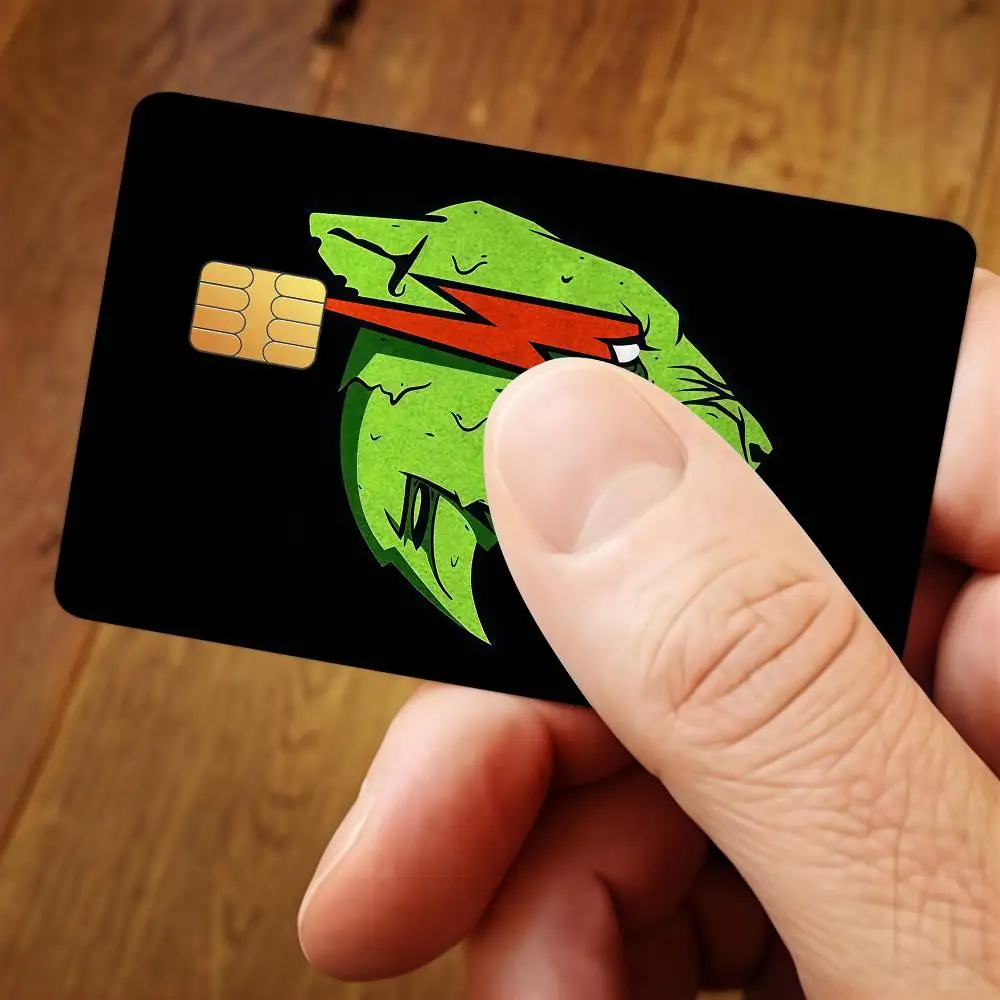 Merchant Mr B-Beast logo Credit Card Public Transportation Cards Sticker Waterproof Card Face Decoration 4PCS
