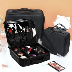 2023 New Professional Cosmetic Bag For Women High Quality Waterproof Oxford Large Capacity Travel Makeup Case For Makeup Artist