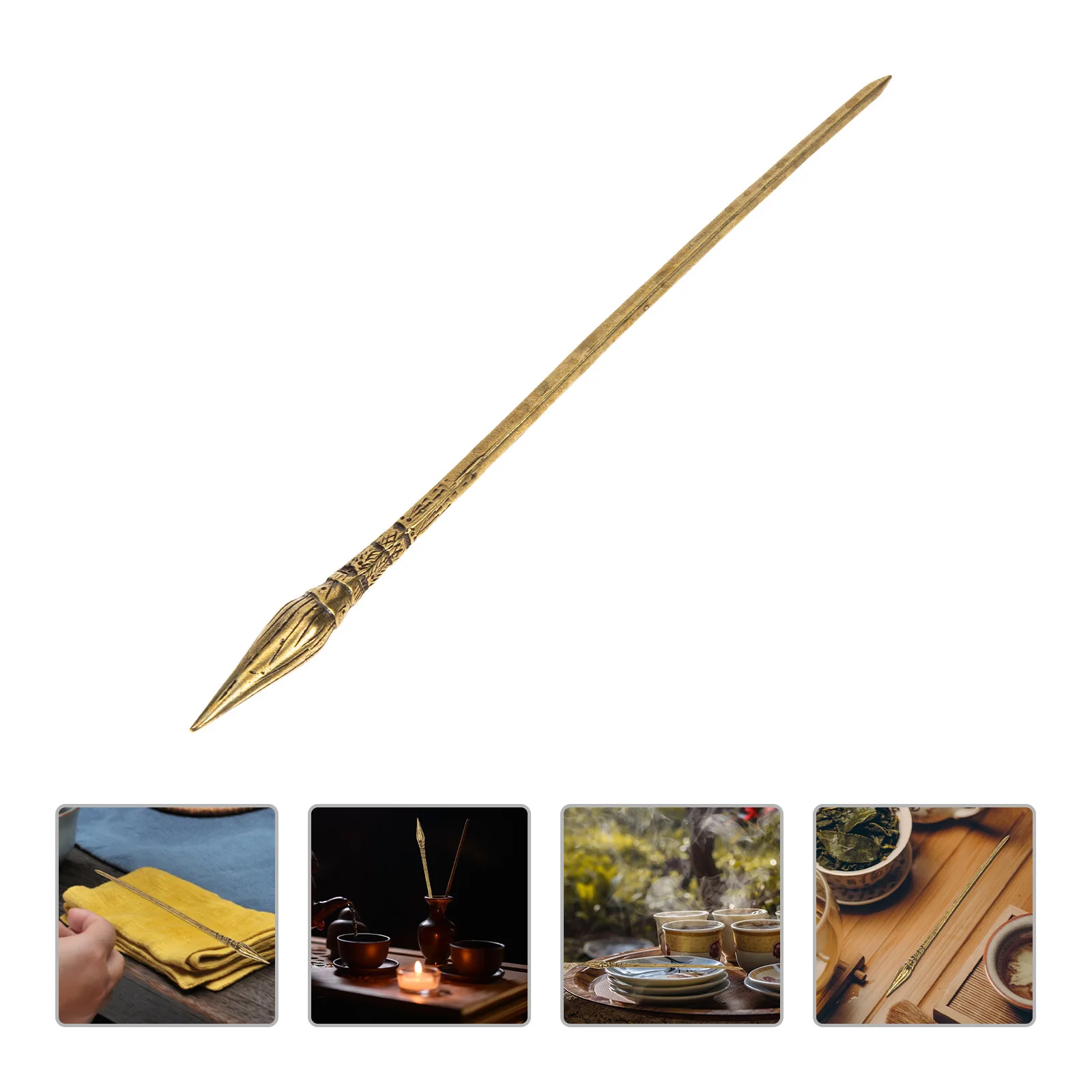 

Copper Retro Tea Needle Professional Tool Small Portable Puer Tea Cutter Excellent Craftsmanship