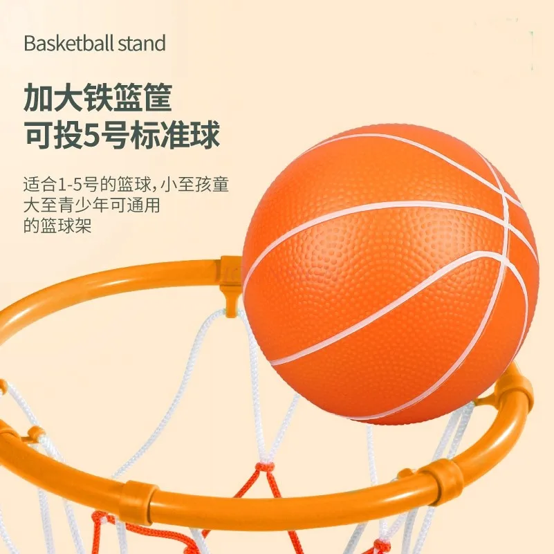 Kinderponsvrij en verstelbaar hangend basketbalrek voor binnen, huishoudelijk schietframe, wandhangend basketbal