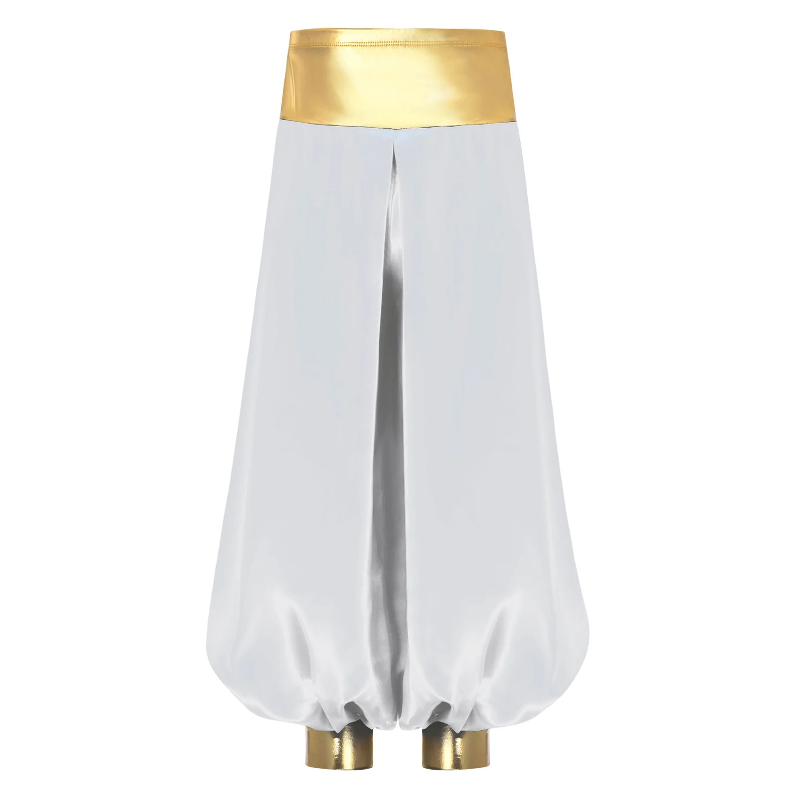 Kinderen Jongens Meisjes Halloween Arabische Prins Kostuum Cosplay Harembroek Metallic Glanzende Aladi Lamp Fancy Dress Arabische Kostuum Bloomer