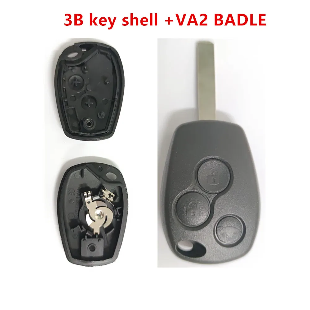 

1PCS 2/3button Key shell For Renault Duster Modus Clio 3 Twingo DACIA Logan Sandero Kangoo