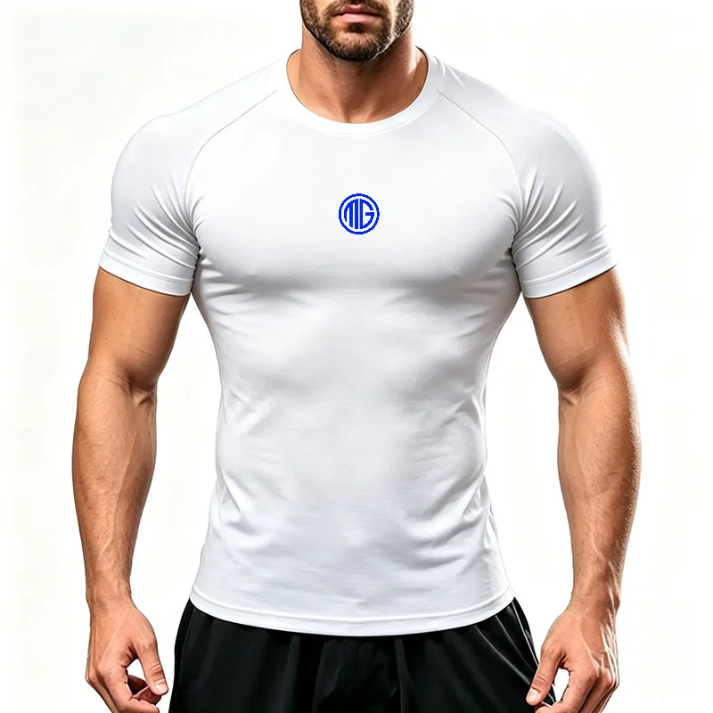 Performance Lightweight Moisture Wicking Men Running T-Shirts Quick Dry Compression Athletic Tee Jogging Marathon Outdoor Sport