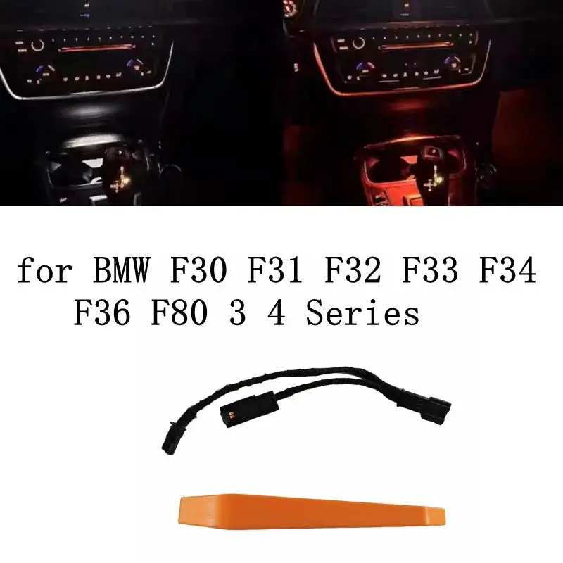 For BMW 3 series F30 F32 Central Control Armrest Box Lighting Adorn Ambient Light Interior Ashtray Atmosphere Decorative Lamp