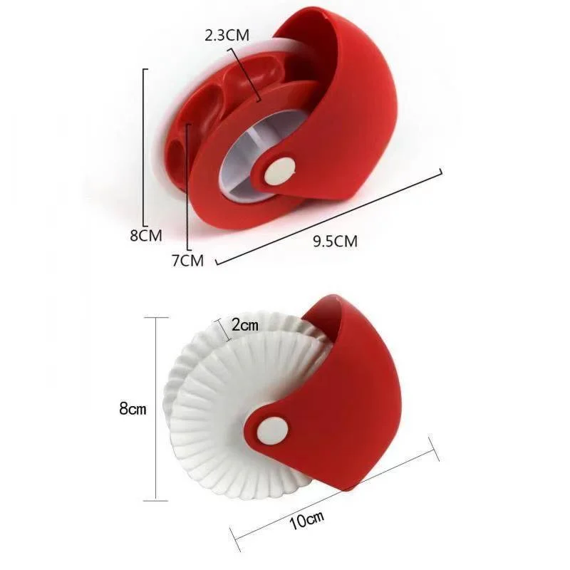 Pizza & Pastry Cutter Wheel – Plastic Roller for Pie Crusts, Pastries & Pizza 6