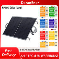 DaranEner SP100 100W Foldable Solar Panel, IP54 Waterproof,Adjustable Stand, 22.0%Efficiency,Monocrystalline Silicon