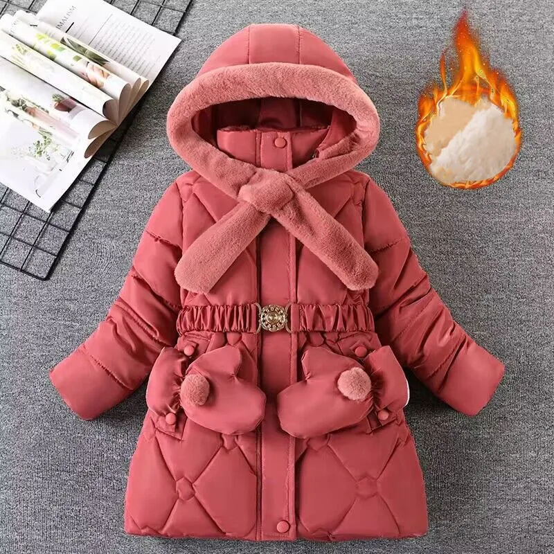 4-12 T Baby Girls Jacket Kids Boys Fashion Coats Artificial Fur Warm Hooded Winter Girls Infant Clothing Children\'s Jacket