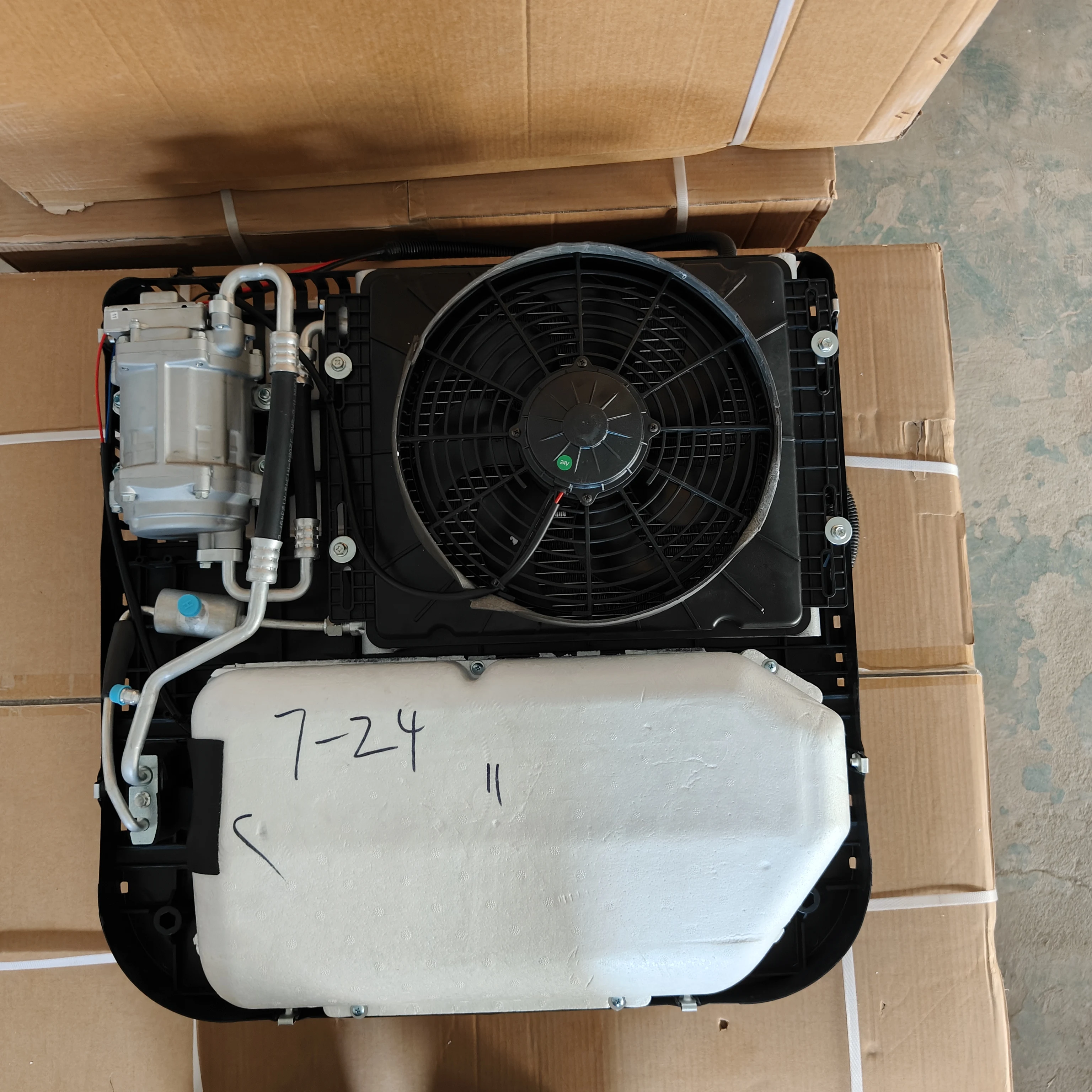 الكل في واحد سقف كليما 12 فولت مكيف الهواء 12000 وحدة حرارية بريطانية مكيف هواء للسيارة لشاحنة تخييم #4