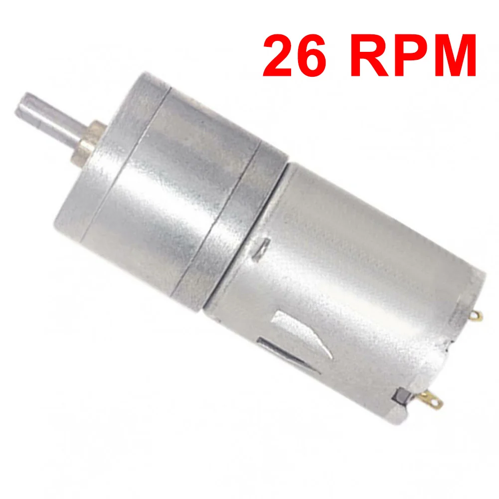 JGA25370 12V High Torque Geared Motor Electric DC Motor for Automation Applications Clockwise and Counterclockwise Control