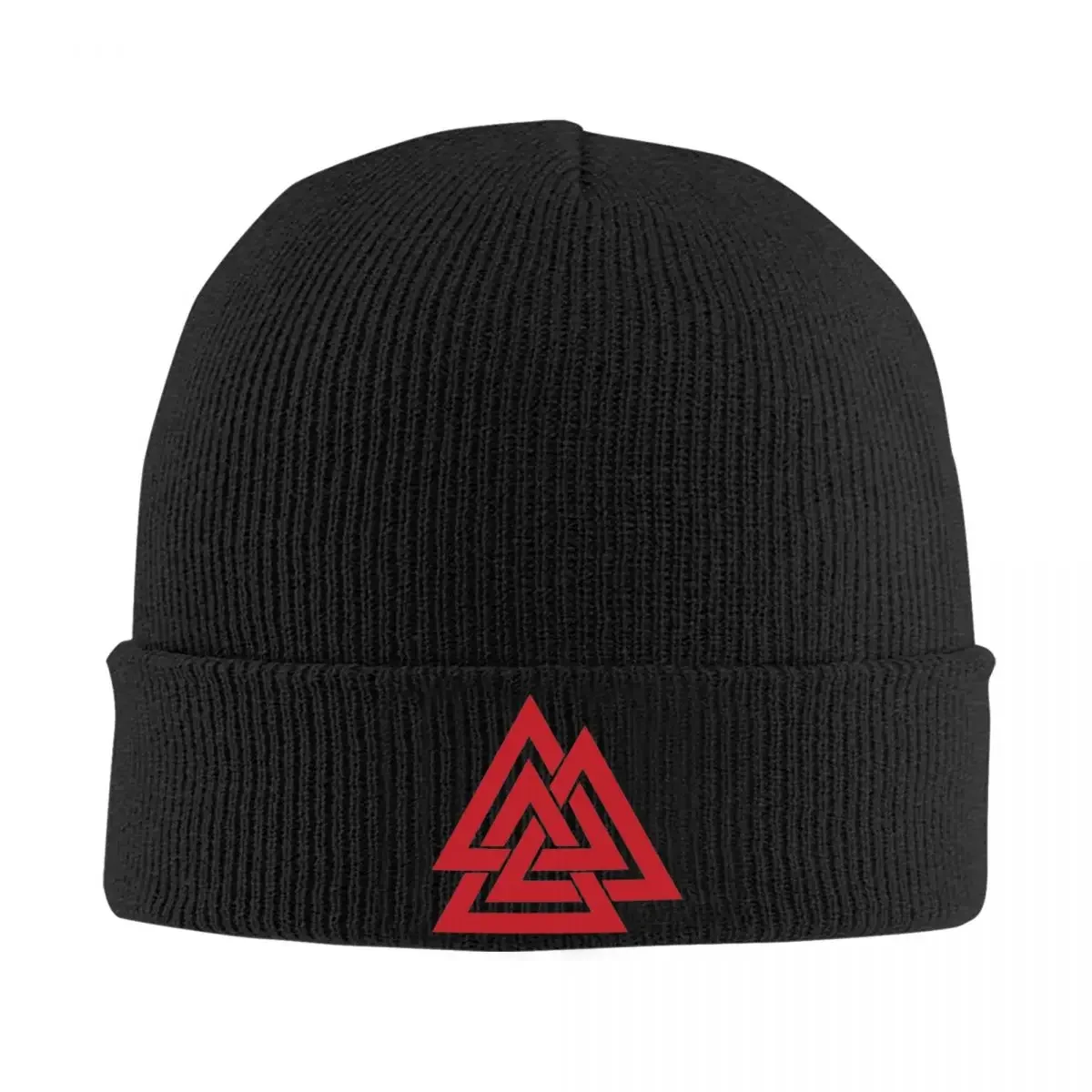 Valknut Odin Knitted Hat Beanie Winter Hats Warm Hip Hop Norse Mythology Cap Men Women