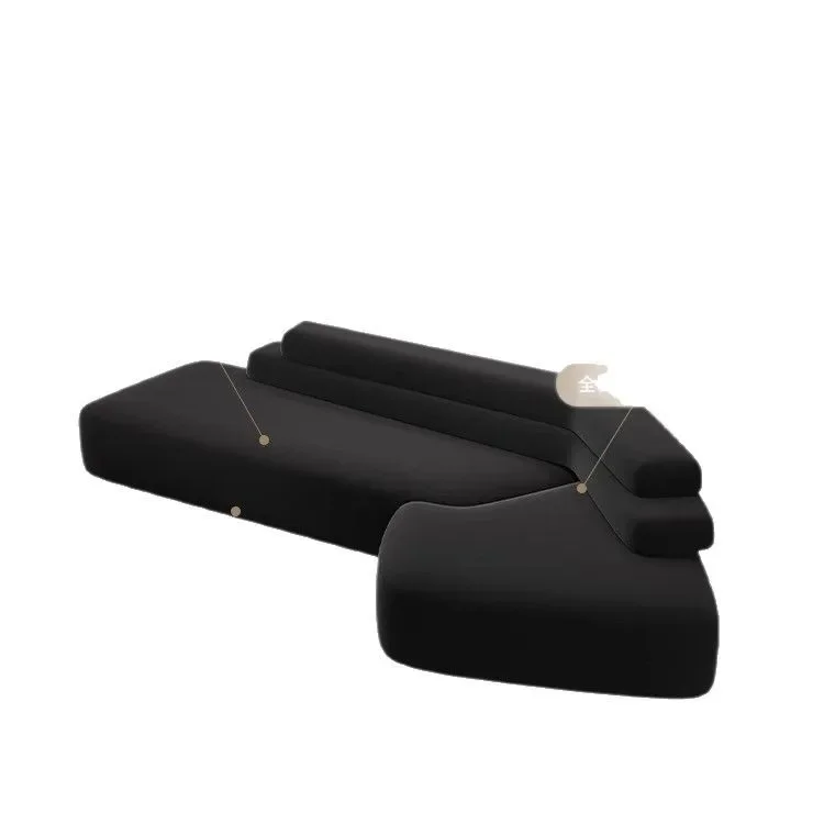 Canapé italien, bureau design de forme spéciale, chez l'habitant