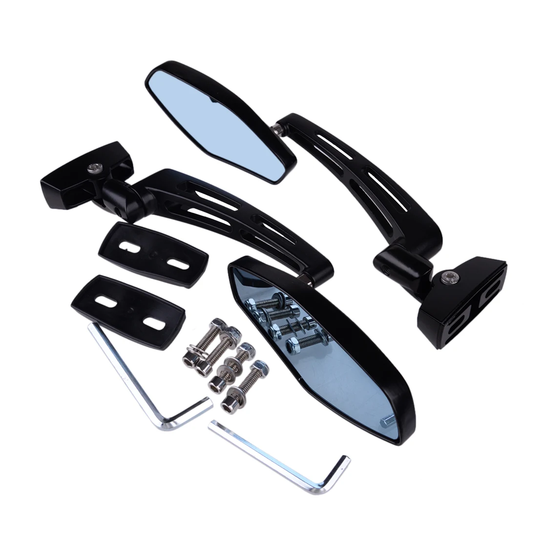 1 Pair Motorcycle Rear View Mirror Black Fit for Suzuki Hayabusa TL1000 R/S SV650S SV1000S GSX-R600 GSX-R750 GSX-R1000