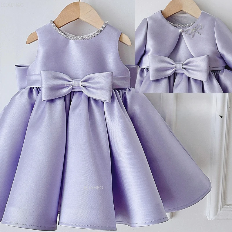 فستان الأميرة لأعياد الميلاد للفتيات الصغيرات، فستان حفلات للأطفال، مضيف أداء البيانو، ملابس سهرة رسمية للاحتفال