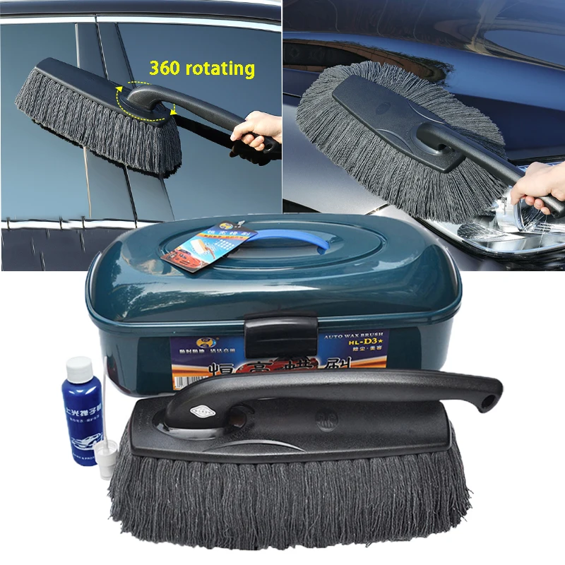 

Car Duster Suit Adjustable Handle Car Washing Mop Microfiber Dust Remover Wax Brush Car Home Cleaning Dusting Wash Accessories