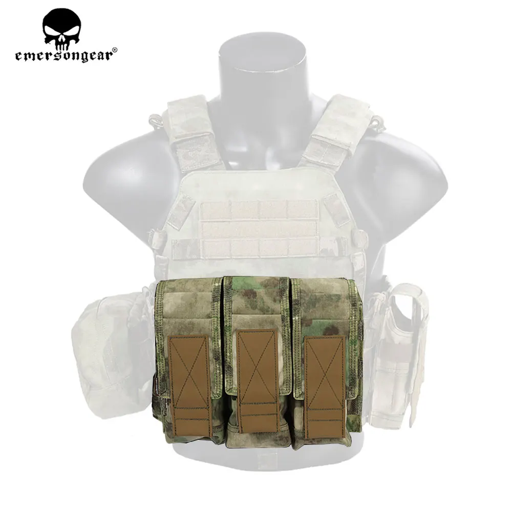 

Emersongear Tactical 7.62 Triple Magazine Pouch Molle 762 Mag Bag For AK Rifle Airsoft Hunting Vest Outdoor Hiking Nylon EM6412