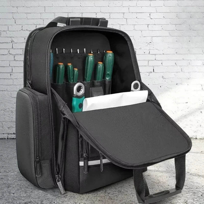 GREENER Large Tool Bag Professional Tools Organizer Multifunction Storage Backpack Toolbox for Mechanics Electrician Tools