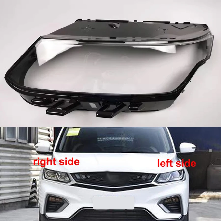 For Geely Coolray 2019-2022 Front Headlight Cover Glass Lampshade Lamps Headlamp Shell Lens Plexiglass Replace Original Lens