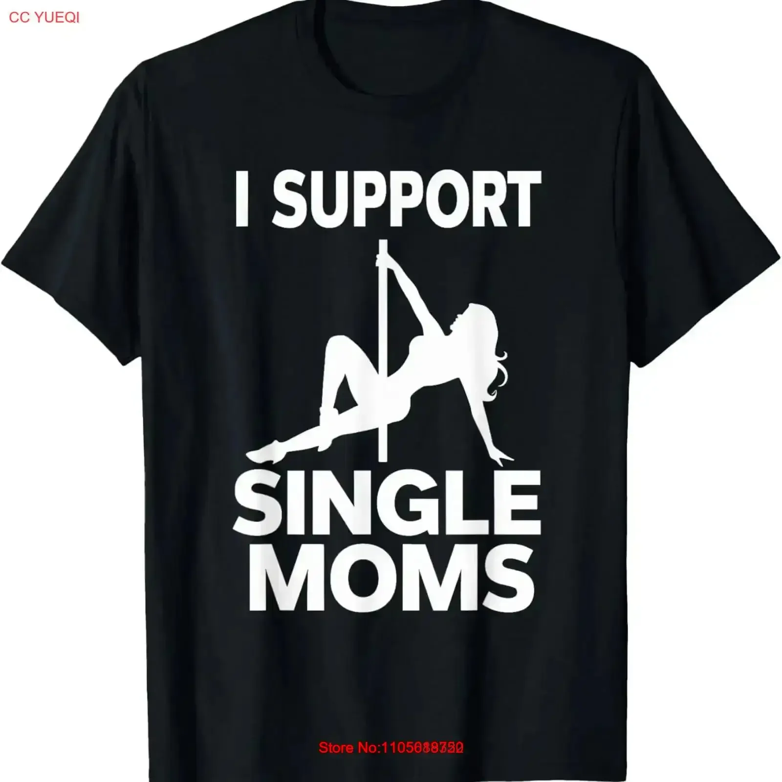 White Trash Party Attire I Support Single Moms T shirt vintage Washed graphic Slightly Stylish Versatile streetwear vintage