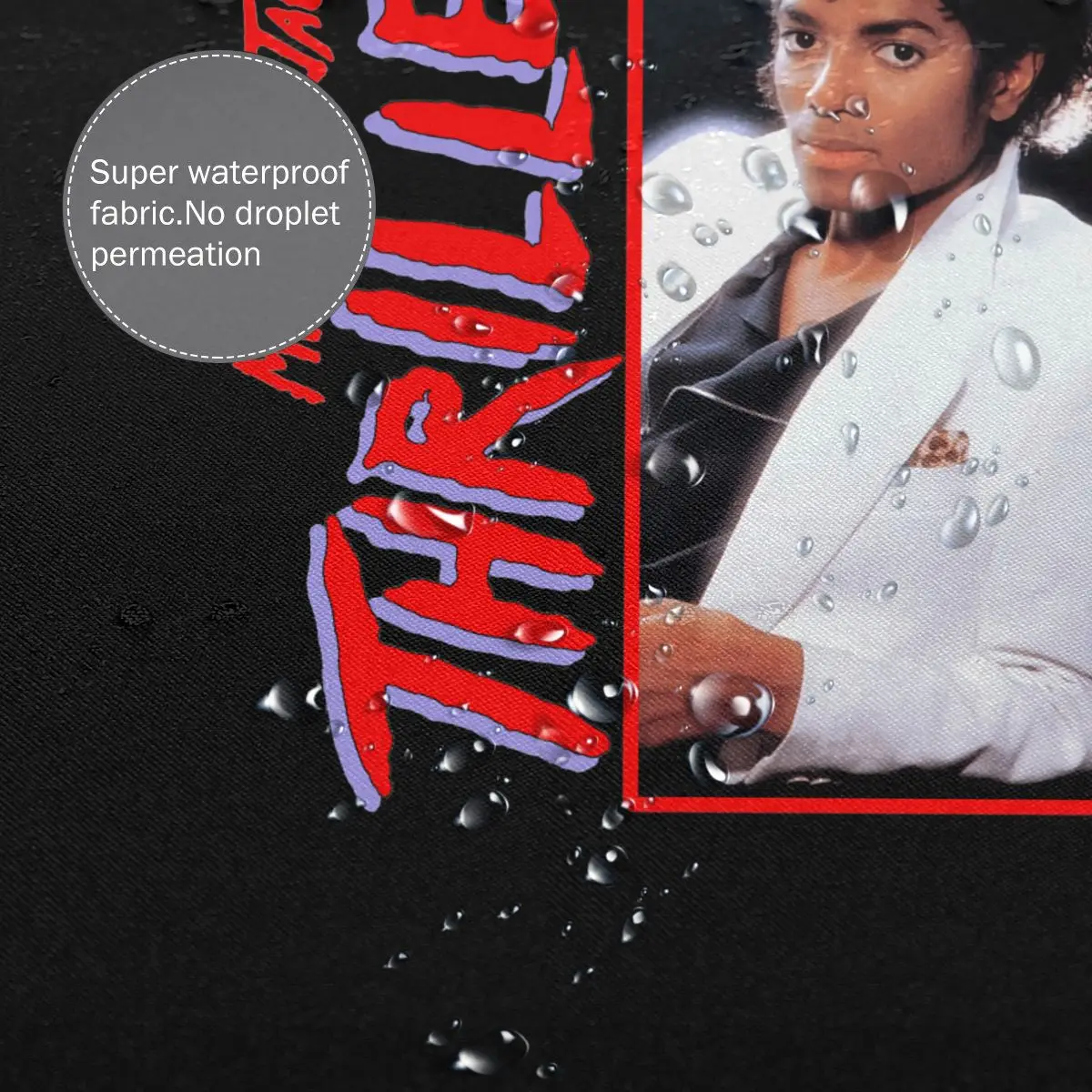 Michael Jackson Thriller Album Photographic Shower Curtain Bathroom Curtain Modern Lightweight Personalized