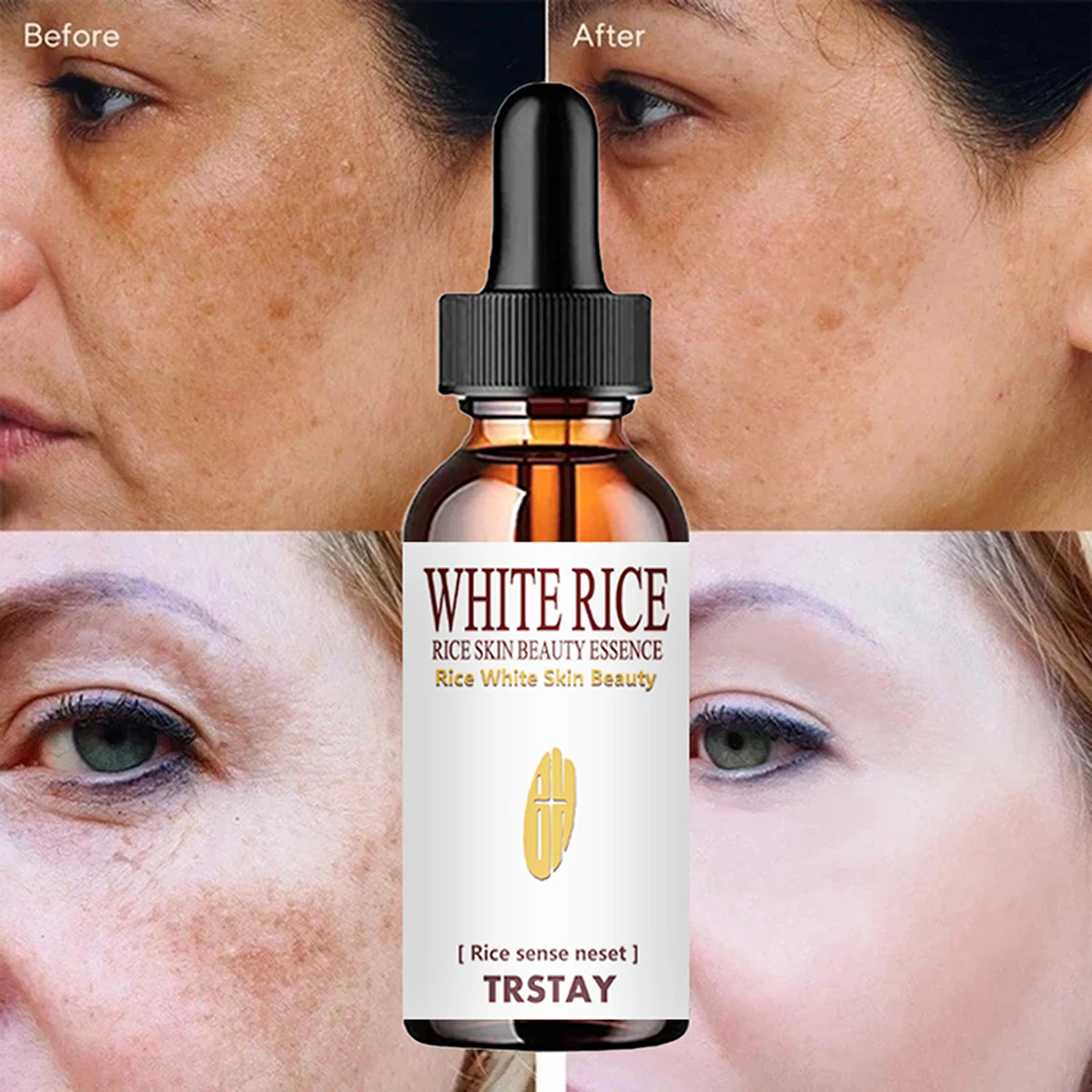 TRSTAY Rice essence nourishes and softens the face, tightens and brightens the complexion, and essence moisturizes