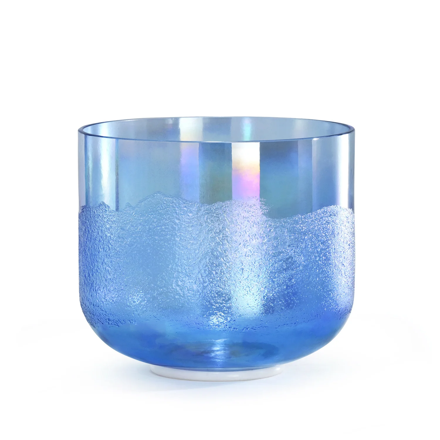 

Кристаллическая чаша для звуковой терапии Glacier Blue, чаша для альхимии, прозрачная звуковая чаша для музыки и медитации, снижающая стресс.